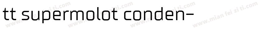 tt supermolot conden字体转换